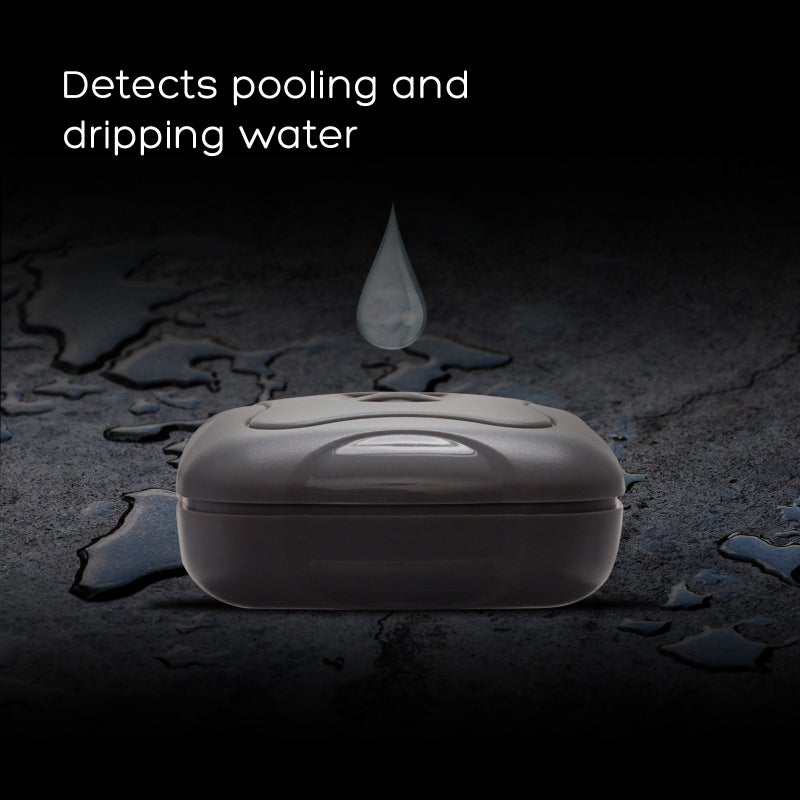 Mindful Design 2 Pack Water Leak Detector - 95 dB Flood Detection Alarm Sensor for Bathrooms, Basements, Laundry Rooms, Garages, Attics and Kitchens by Mindful Design (Grey, 2 Pack) - Image 2